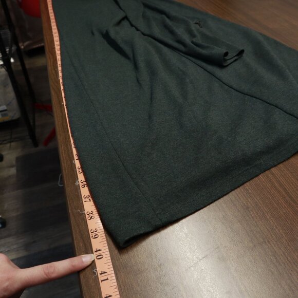 Tart Collections Ollie Duster Cardigan Womens S Green Grandpa Eclectic Professor - Picture 14 of 16